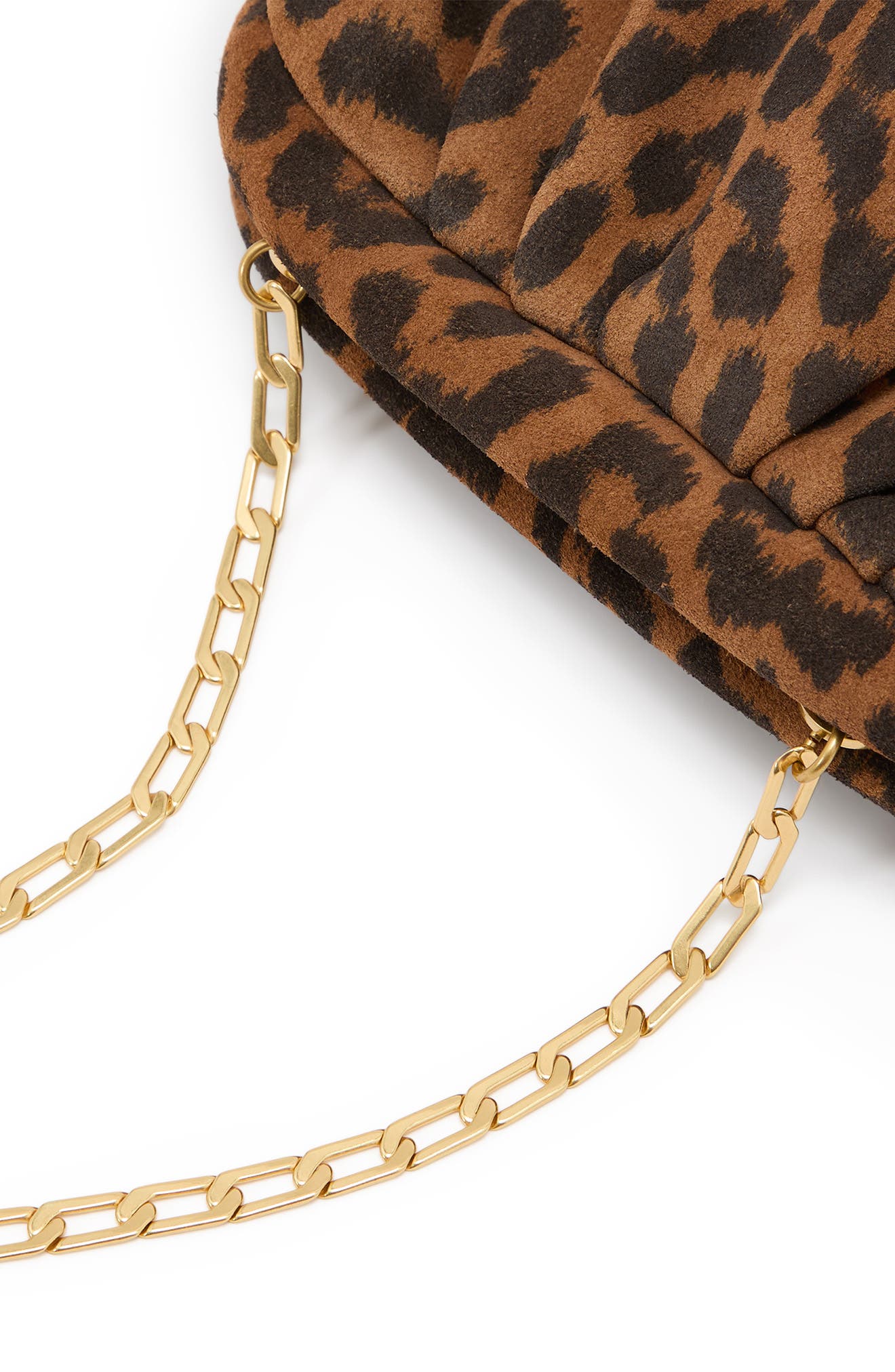Reiss Mia Suede Frame Clutch, Alternate, color, Animal