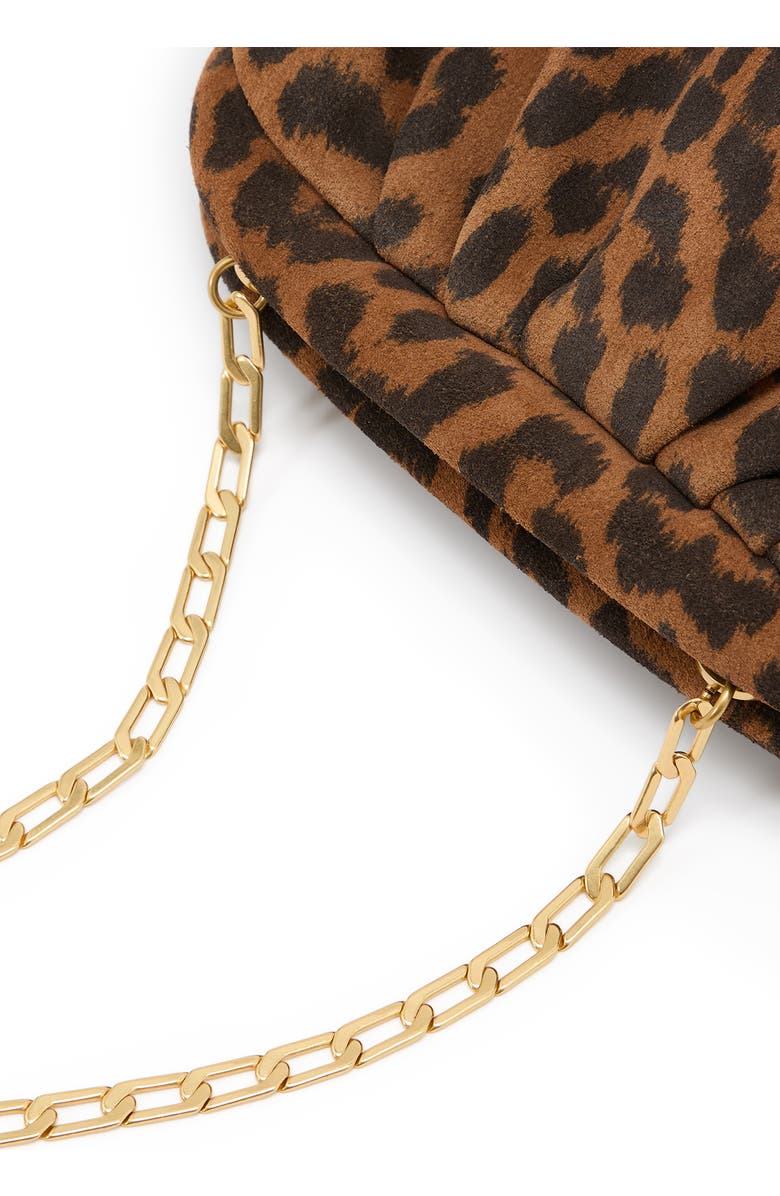Reiss Mia Suede Frame Clutch, Alternate, color, Animal