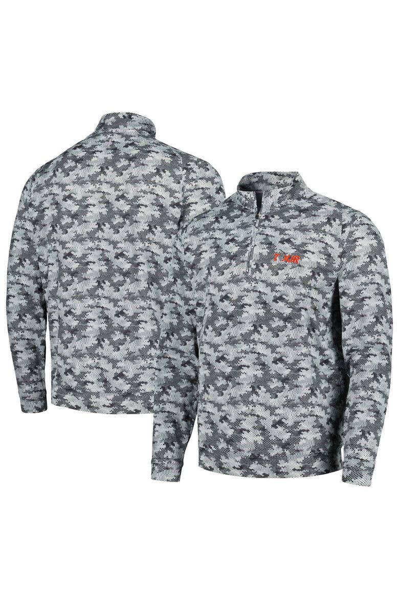 Men's johnnie-O Black TOUR Championship Lando Quarter-Zip Top, Main, color, Black