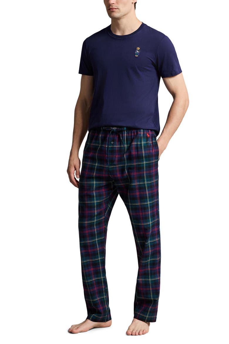 Flannel Pajama Pants, Main, color, MALCOLM MODERN TARTAN RED