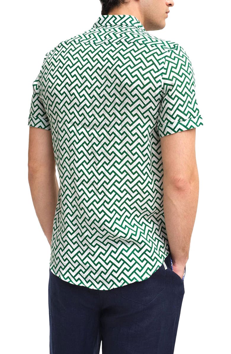 Peninsula Swimwear Battigia Linen Shirt, Alternate, color, Multicolor