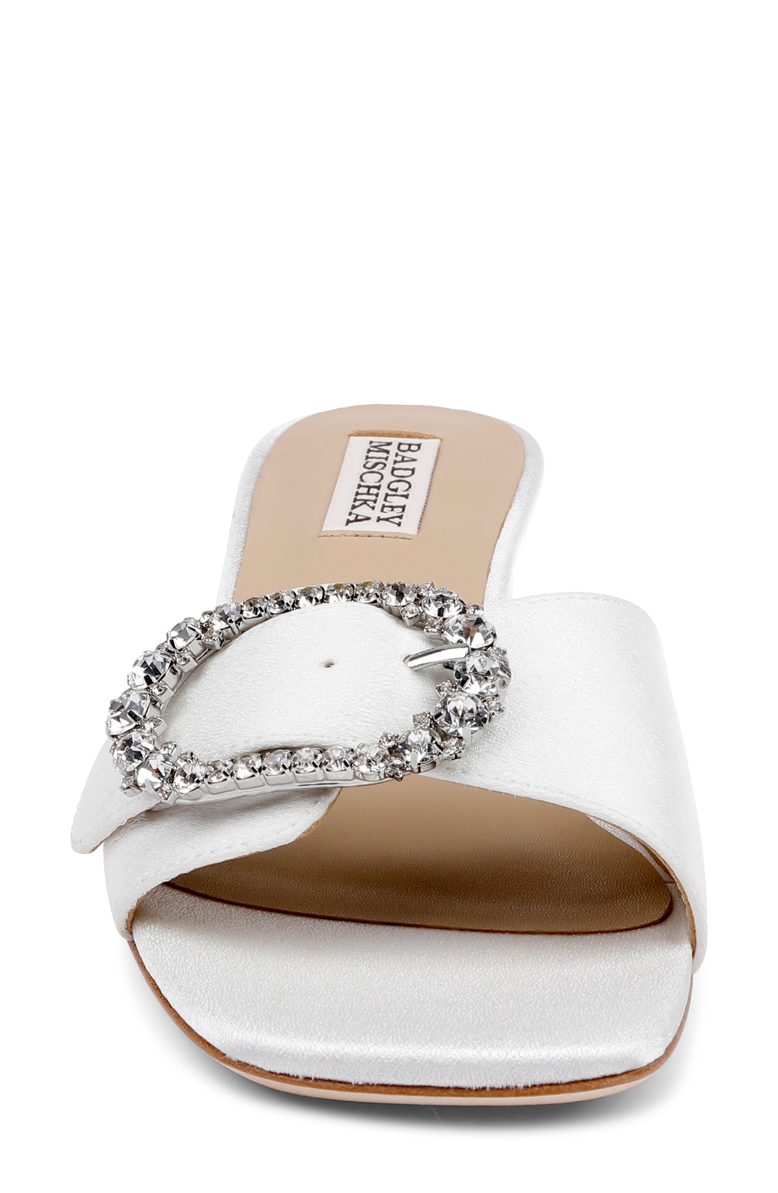 BADGLEY MISCHKA Odalys Sandal, Alternate, color, White Crepe