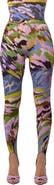 Naked Wardrobe Brush Storm Print Stirrup Leggings