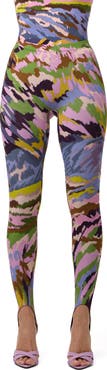 Naked Wardrobe Brush Storm Print Stirrup Leggings