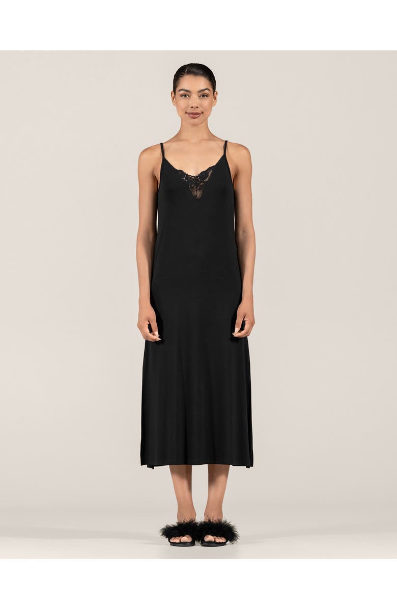 Togas Diletta Women's Nightdress, Alternate, color, Black