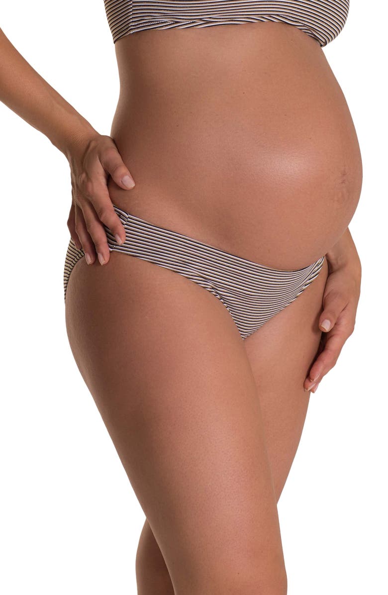 Pez D'Or Olivia Maternity Bikini Bottoms, Alternate, color, 