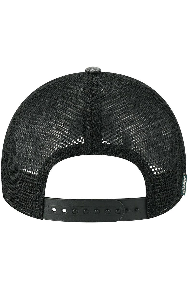 LEGACY ATHLETIC Men's Black Utah Utes Sun & Bars Dashboard Trucker Snapback Hat, Alternate, color, Black