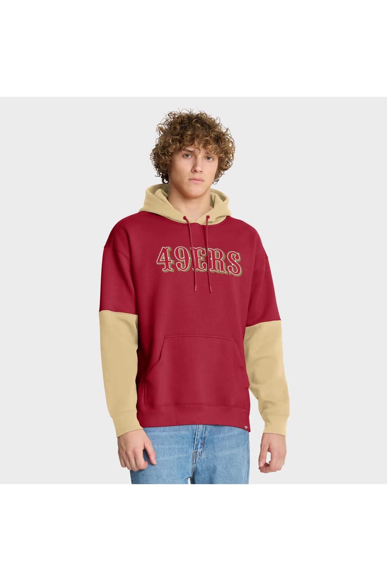 Men's Fanatics Scarlet San Francisco 49ers Helmet Pullover Hoodie, Alternate, color, Scarlet