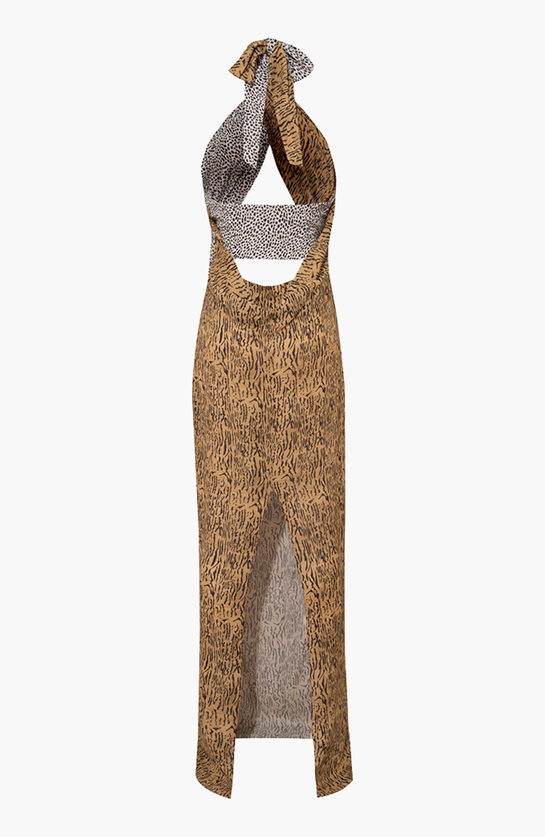 Luna B Savage Dress, Alternate, color, Metallic Blue