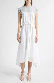 Mixed Media Midi Dress