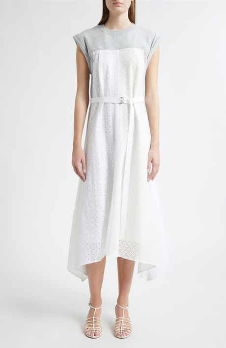 Mixed Media Midi Dress