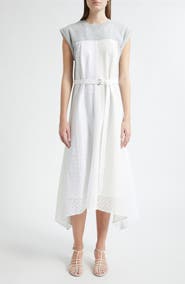 3.1 Phillip Lim Mixed Media Midi Dress