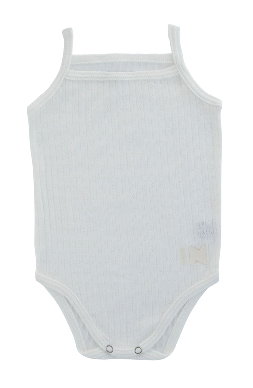 Noggiwear Pointelle Boys Bodysuit In Gray