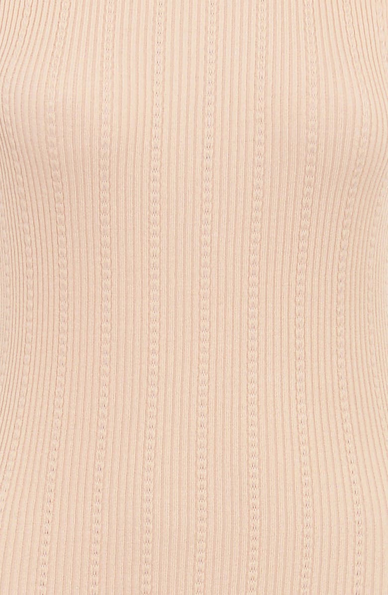 HOUSE OF CB Akaia Draped Knit Maxi Dress, Alternate, color, Champagne