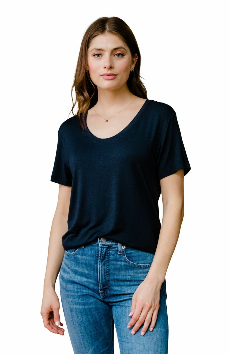 ABLE Mae Drapey Tee, Main, color, 