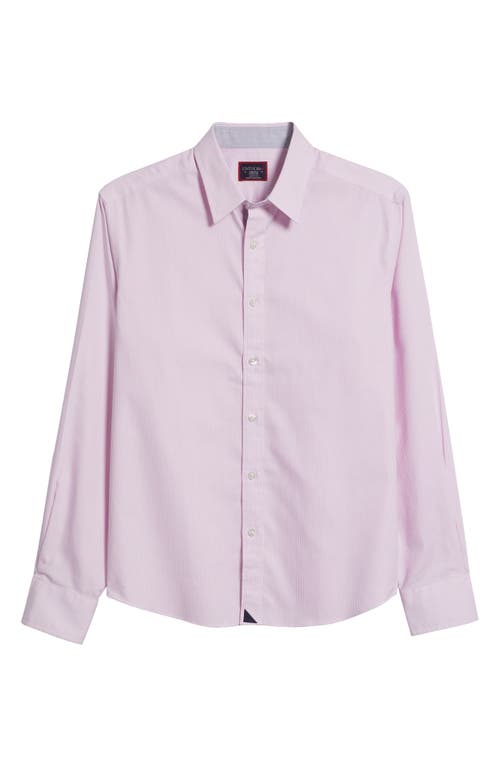 Untuckit Douro Stripe Wrinkle Resistant Button-up Shirt In Pink