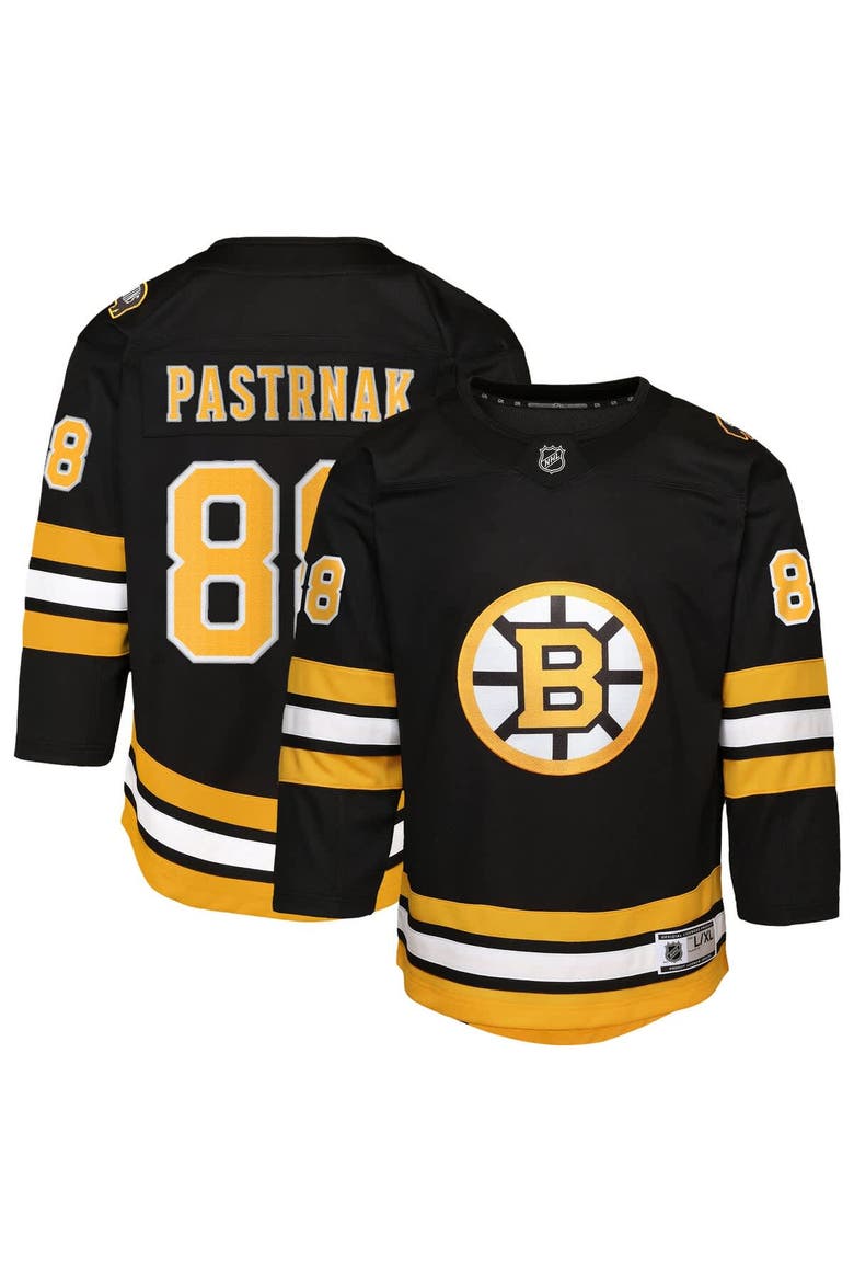 Youth David Pastrnak Black Boston Bruins Home Premier Player Jersey, Main, color, Black