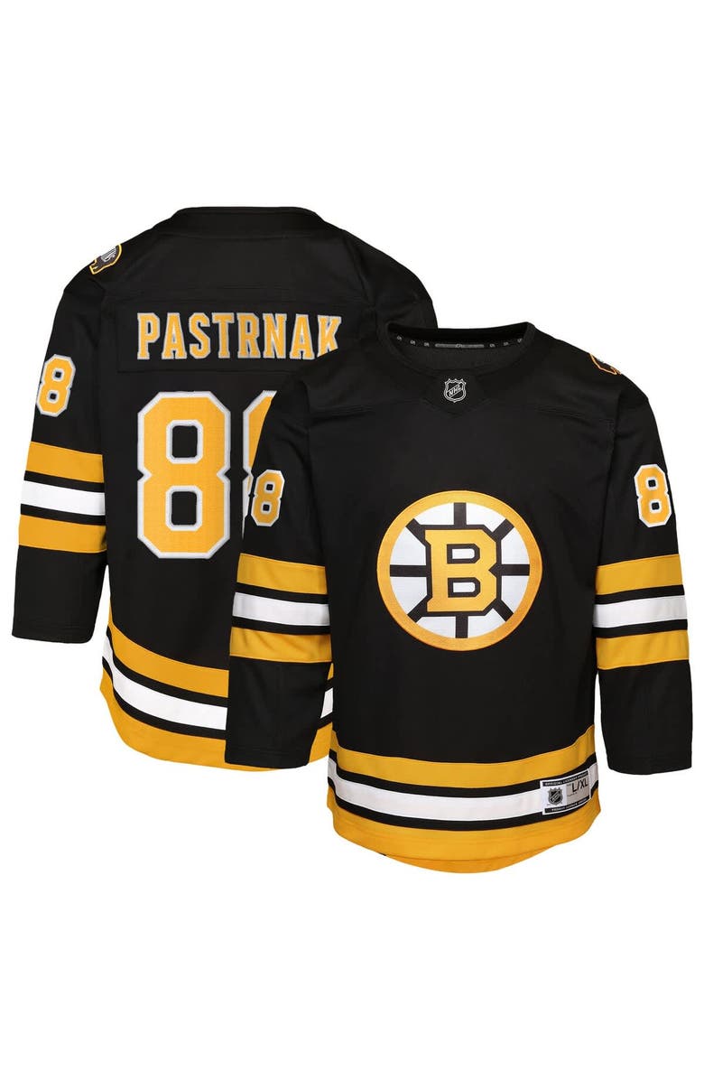 Outerstuff Youth David Pastrnak Black Boston Bruins Home Premier Player Jersey, Main, color, Black