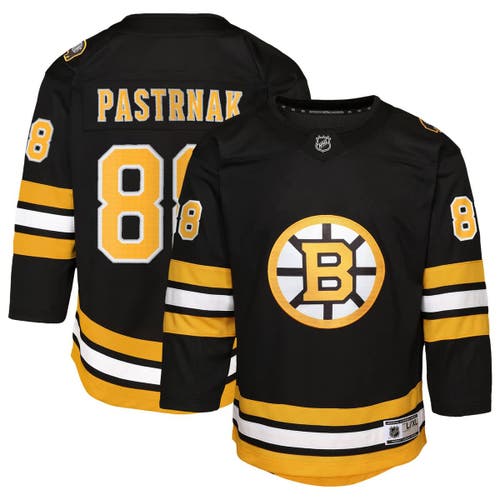 Outerstuff Toddler David Pastrnak Black Boston Bruins Home Replica Player Jersey In Black
