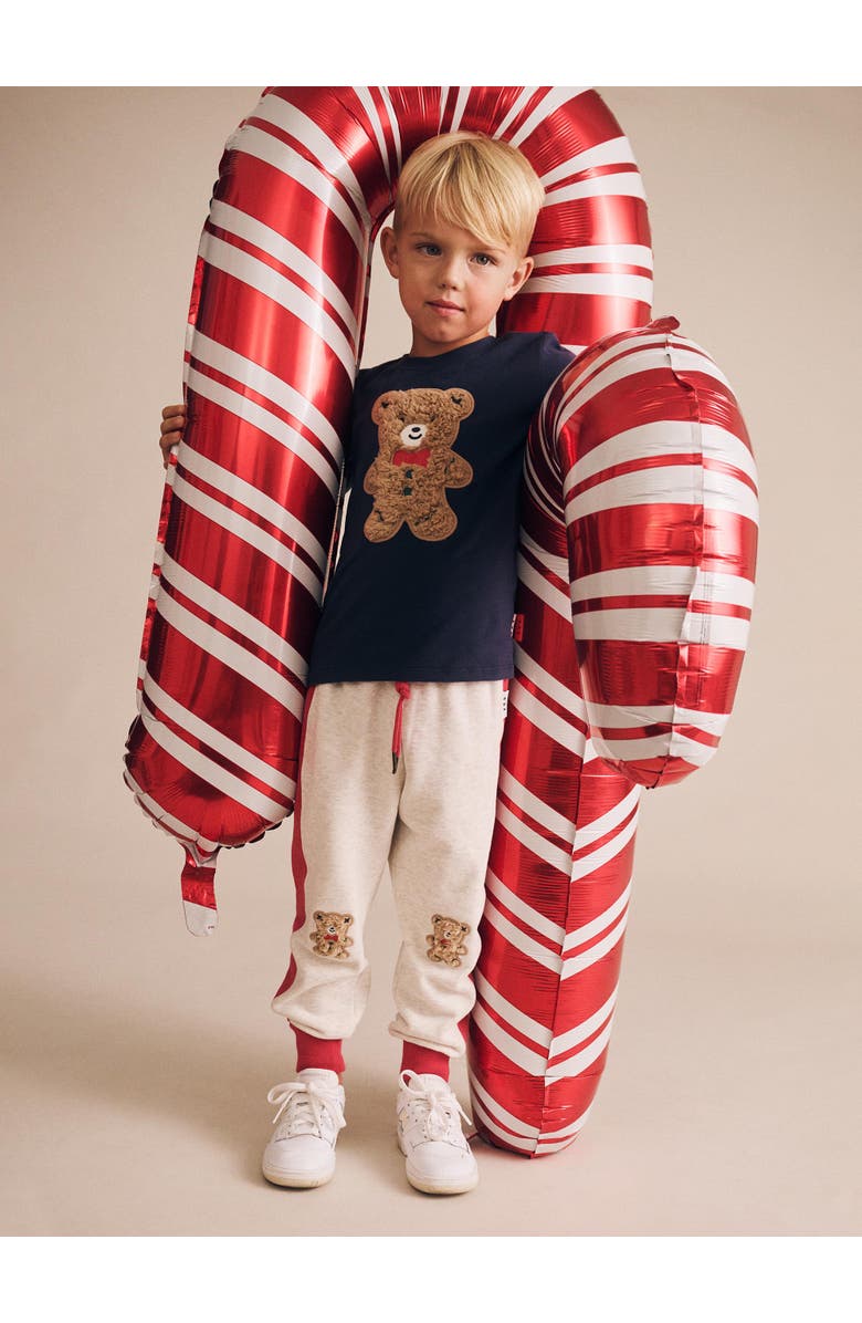 Huxbaby Furry Gingerbread Top, Alternate, color, Indigo