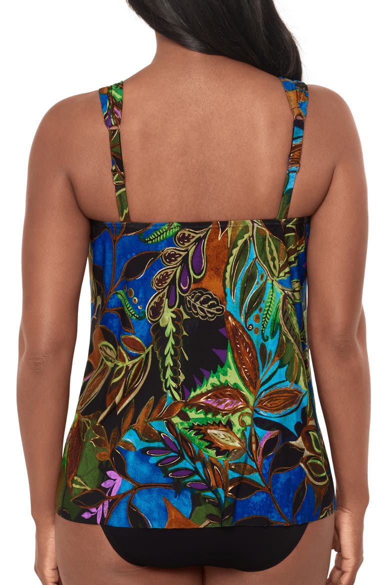 Amazonia Dazzle Underwire Tankini Top, Alternate, color, BLUE MULTI