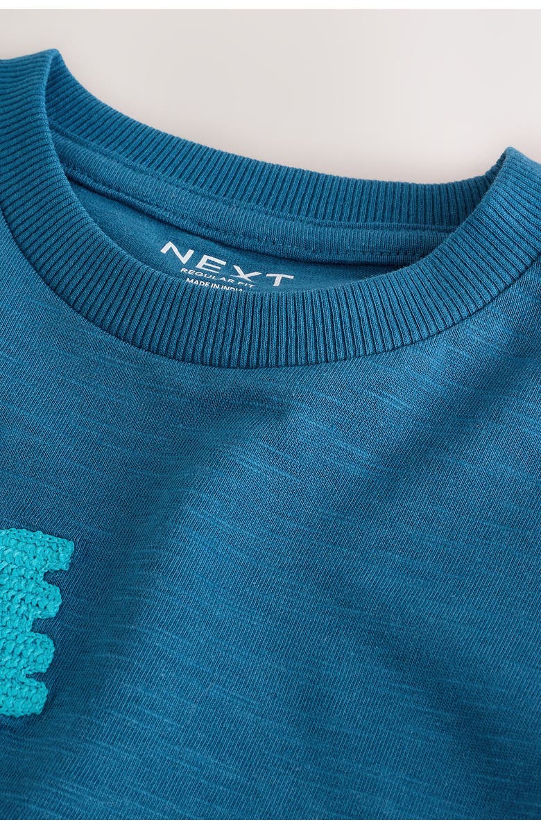 NEXT Kids' Long Sleeve Digger Appliqué Cotton T-Shirt, Alternate, color, Blue