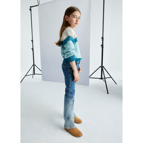 Mayoral Gradient-effect Denim Jeans In Blue