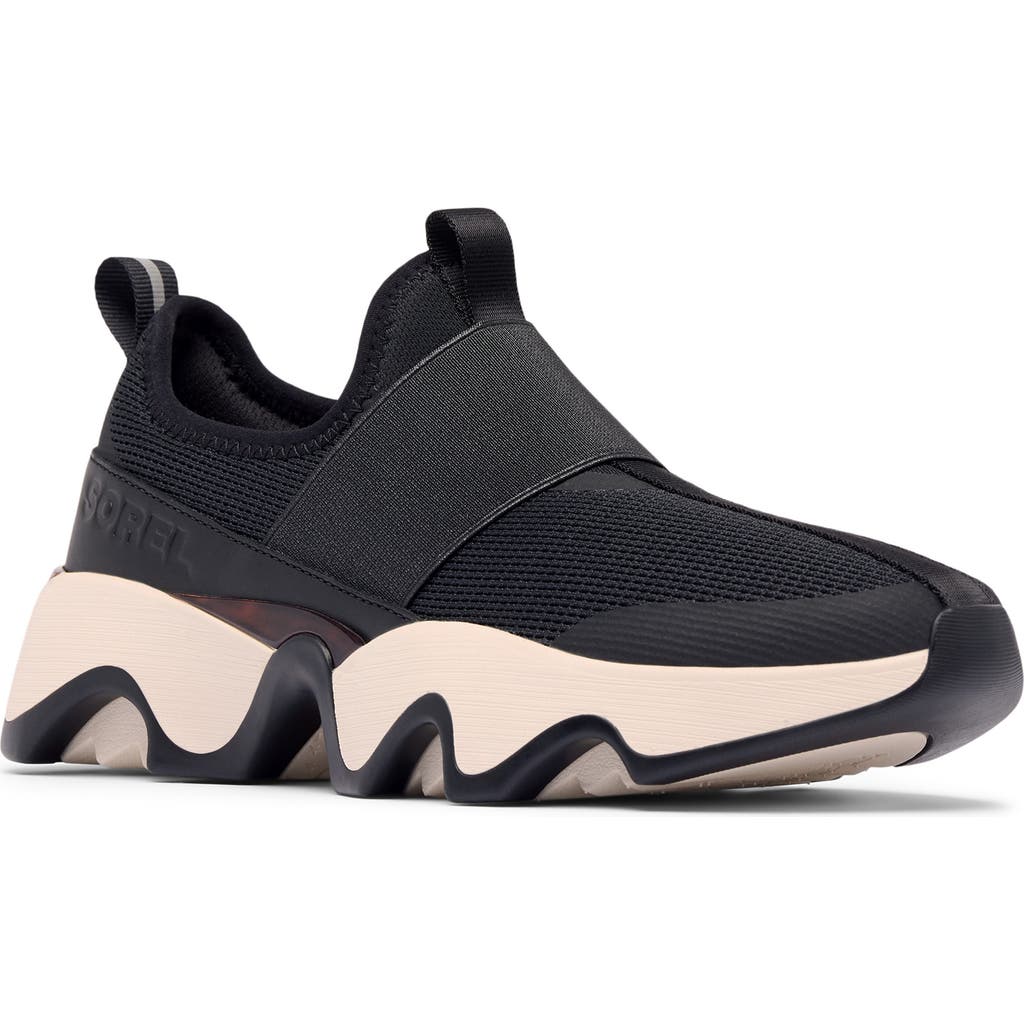 Sorel Kinetic Impact Ii Strap Sneakers In Black/chalk