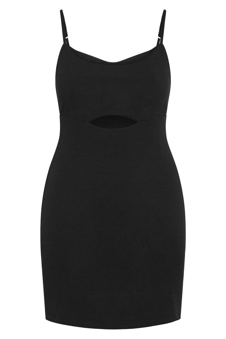Samara Cutout Body-Con Dress, Alternate, color, BLACK