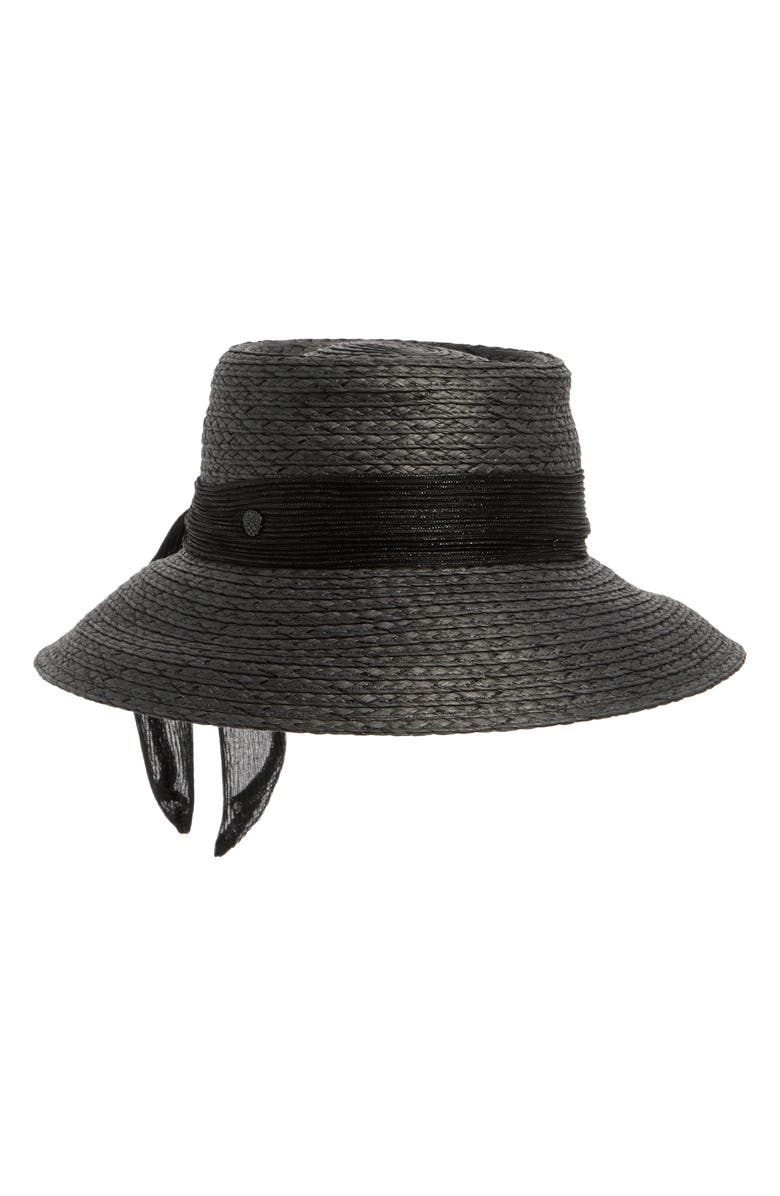 Vince Camuto Metallic Bucket Hat, Main, color, Black
