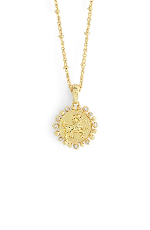 Zodiac Cubic Zirconia Pendant Necklace