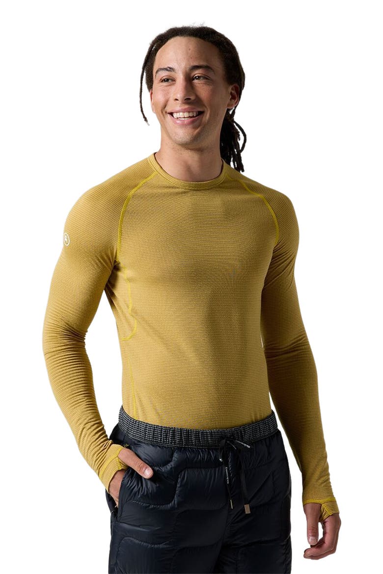 Pines Micrrid Ultra-Lt Baselayer Crew Top - Men's, Main, color, Hot Spot