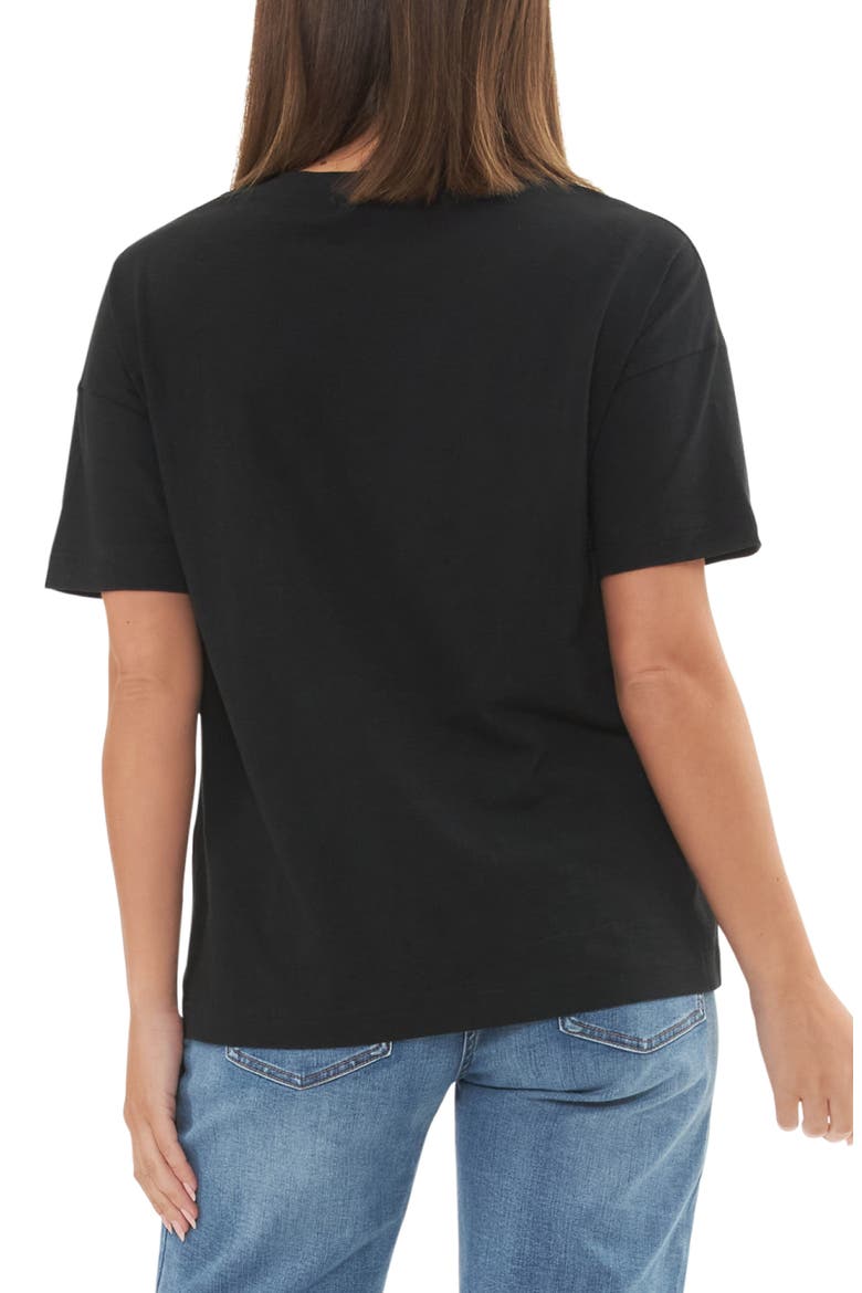 Claud Maternity T-Shirt, Alternate, color, BLACK