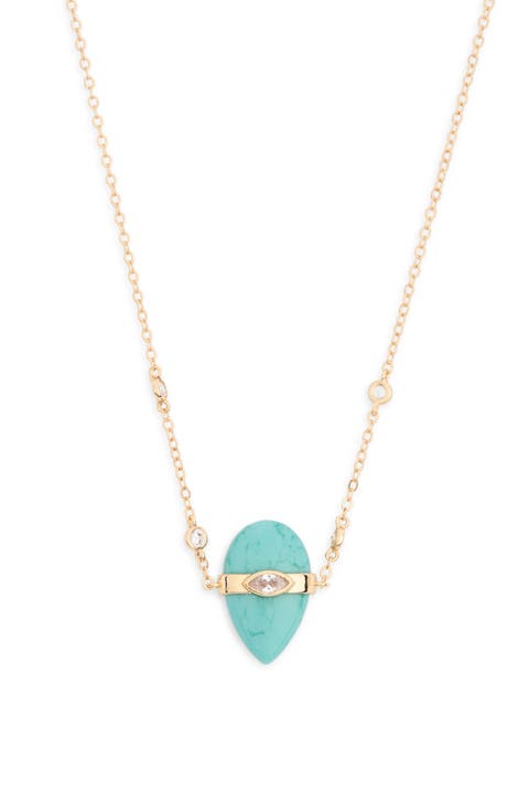 Turquoise & Cubic Zirconia Solstice Necklace