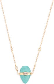 Ettika Turquoise & Cubic Zirconia Solstice Necklace