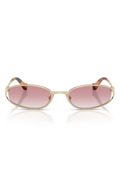 54mm Irregular Oval Sunglasses