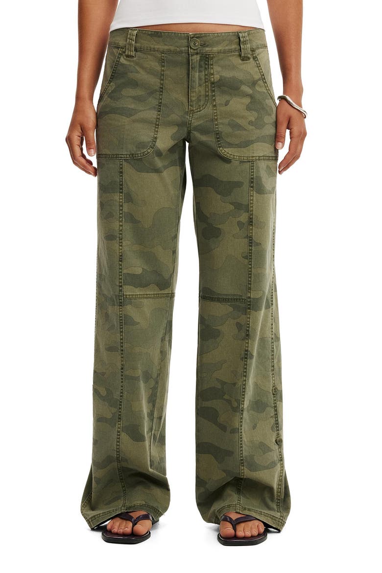 Women's Lexi Low Rise Utility Pant, Main, color, Nikki Camo