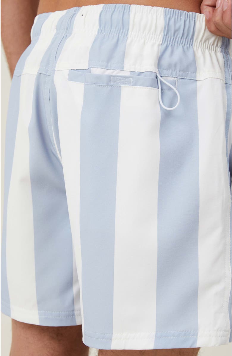Cotton On Men's Stretch Swim Short, Alternate, color, Pale Blue Stripe