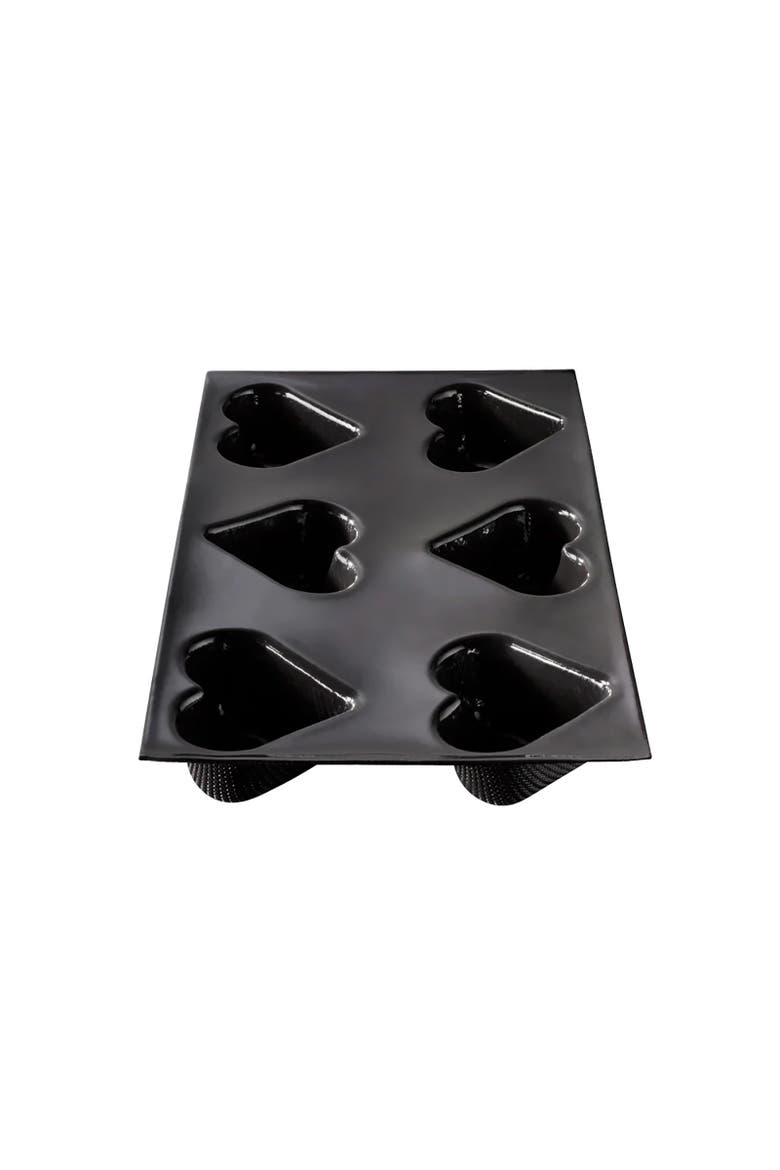 Flexipan 6 Heart Mold, Main, color, Black
