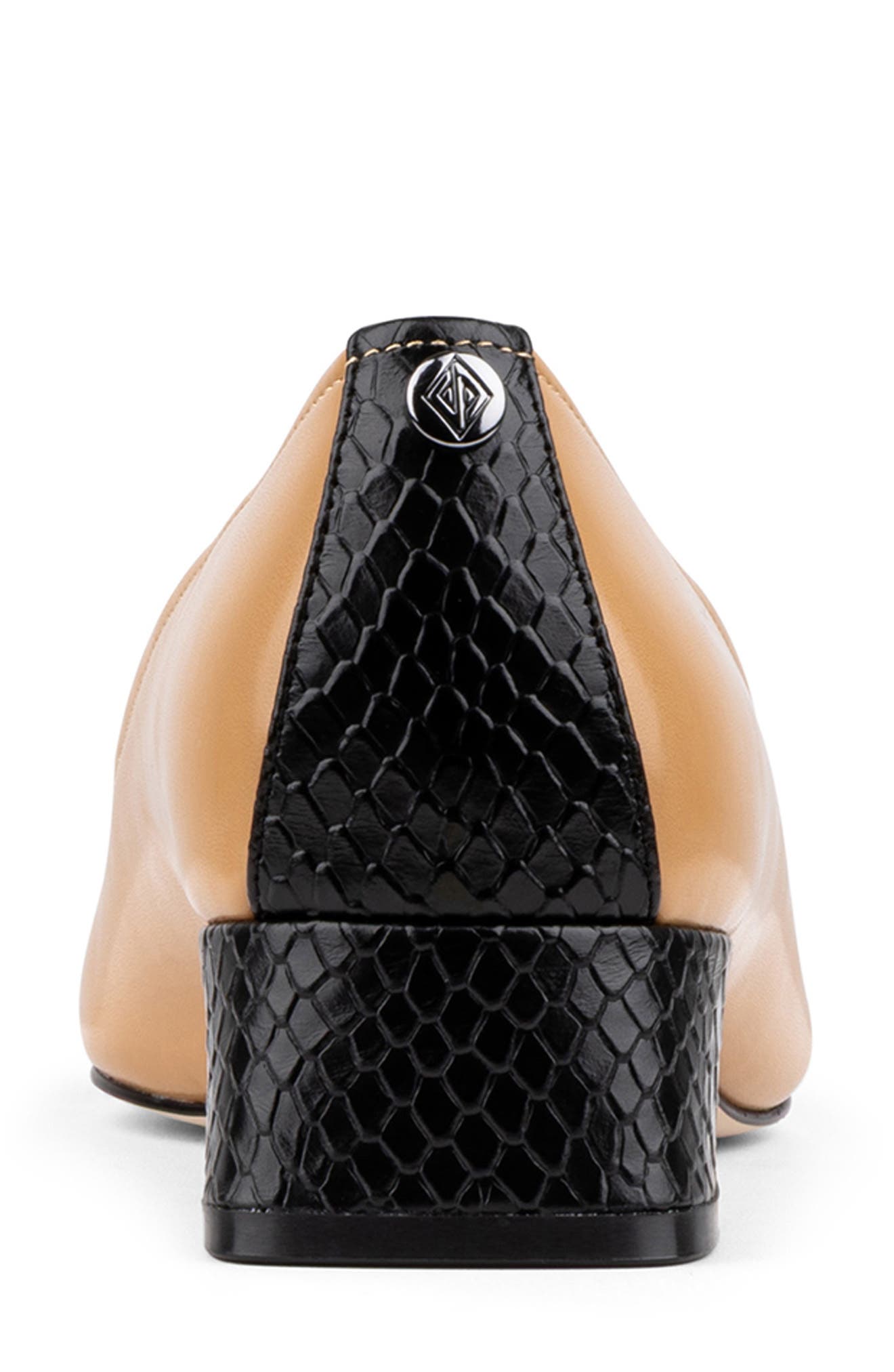 Cap Toe Pump, Alternate, color, CAMEL/ BLACK