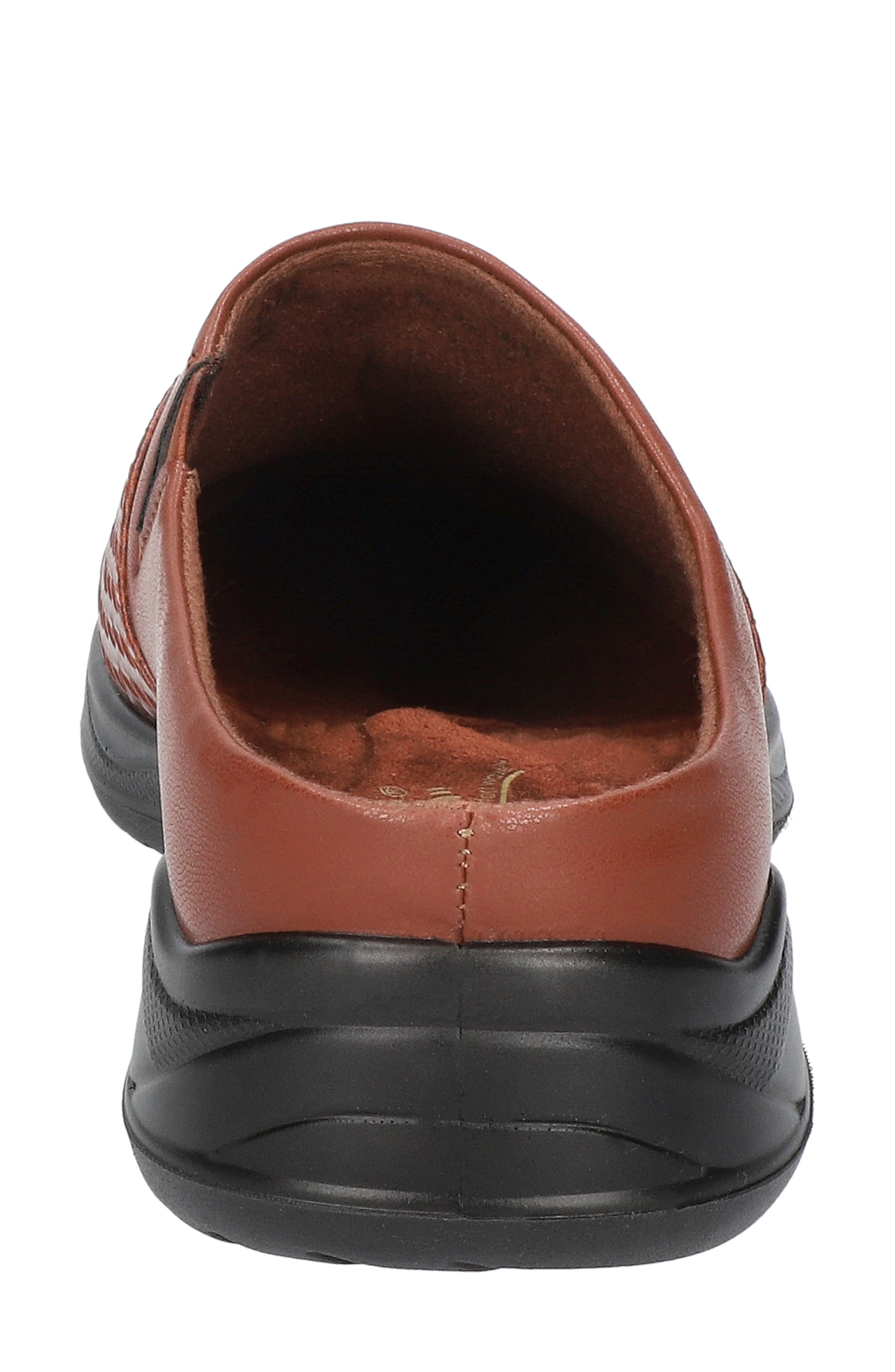 Janalee Mule, Alternate, color, TAN WOVEN EMBOSSED