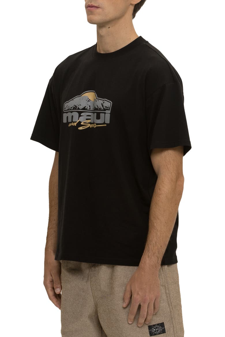 Horizon Graphic T-Shirt, Alternate, color, BLACK