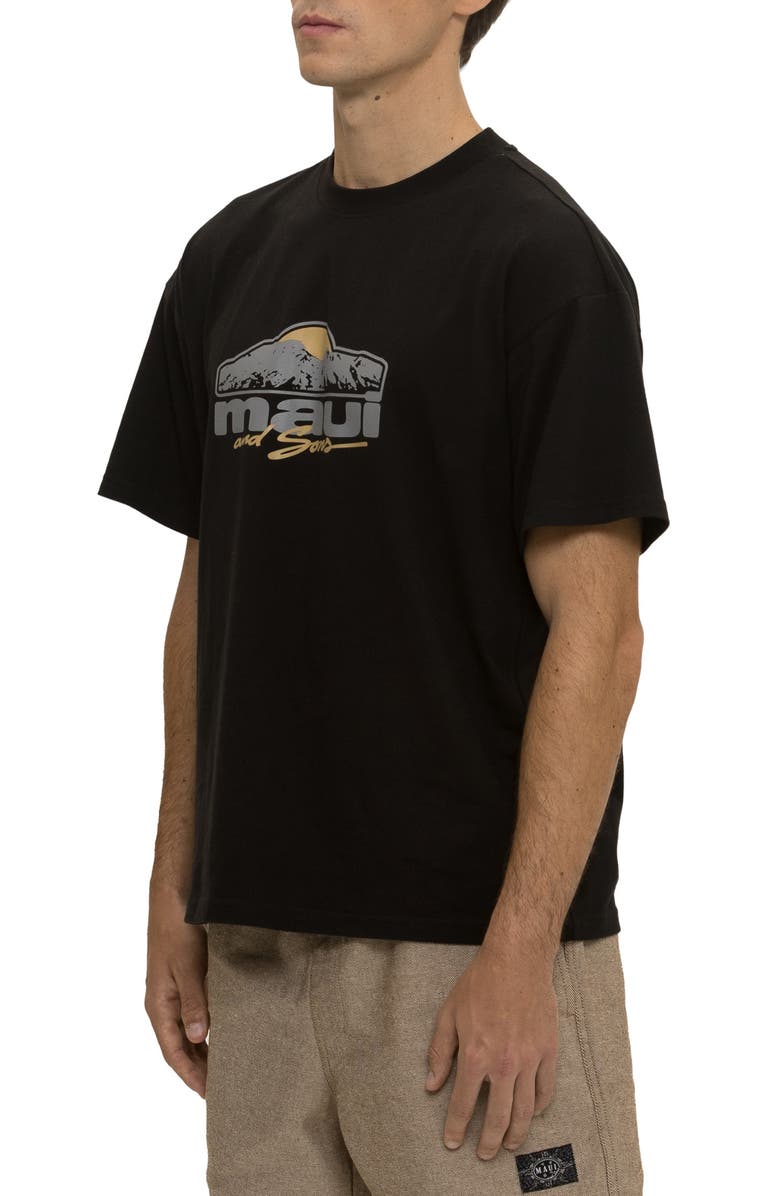Maui & Sons Horizon Graphic T-Shirt, Alternate, color, Black