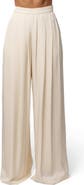 JLUXLABEL Clara Wide Leg Pleated Trousers