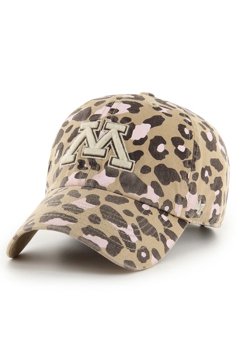 '47 Women's '47 Khaki Minnesota Golden Gophers Bagheera Clean Up Adjustable Hat, Main, color, 