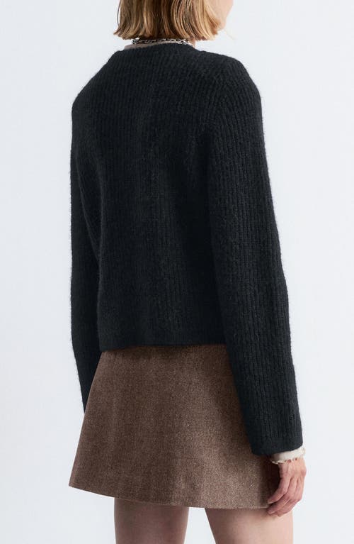 & Other Stories Wool & Alpaca Blend Rib Cardigan In Blue