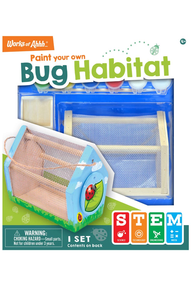 Bug Habitat Wood Craft & Paint Kit, Main, color, Multicolor