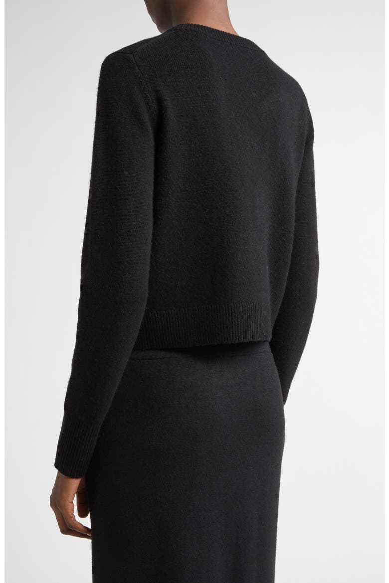 Wool & Cashmere Cardigan, Alternate, color, BLACK