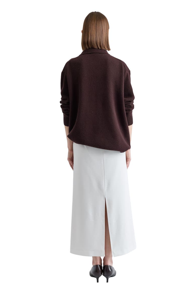 Polo Wool Sweater, Alternate, color, Dark Brown