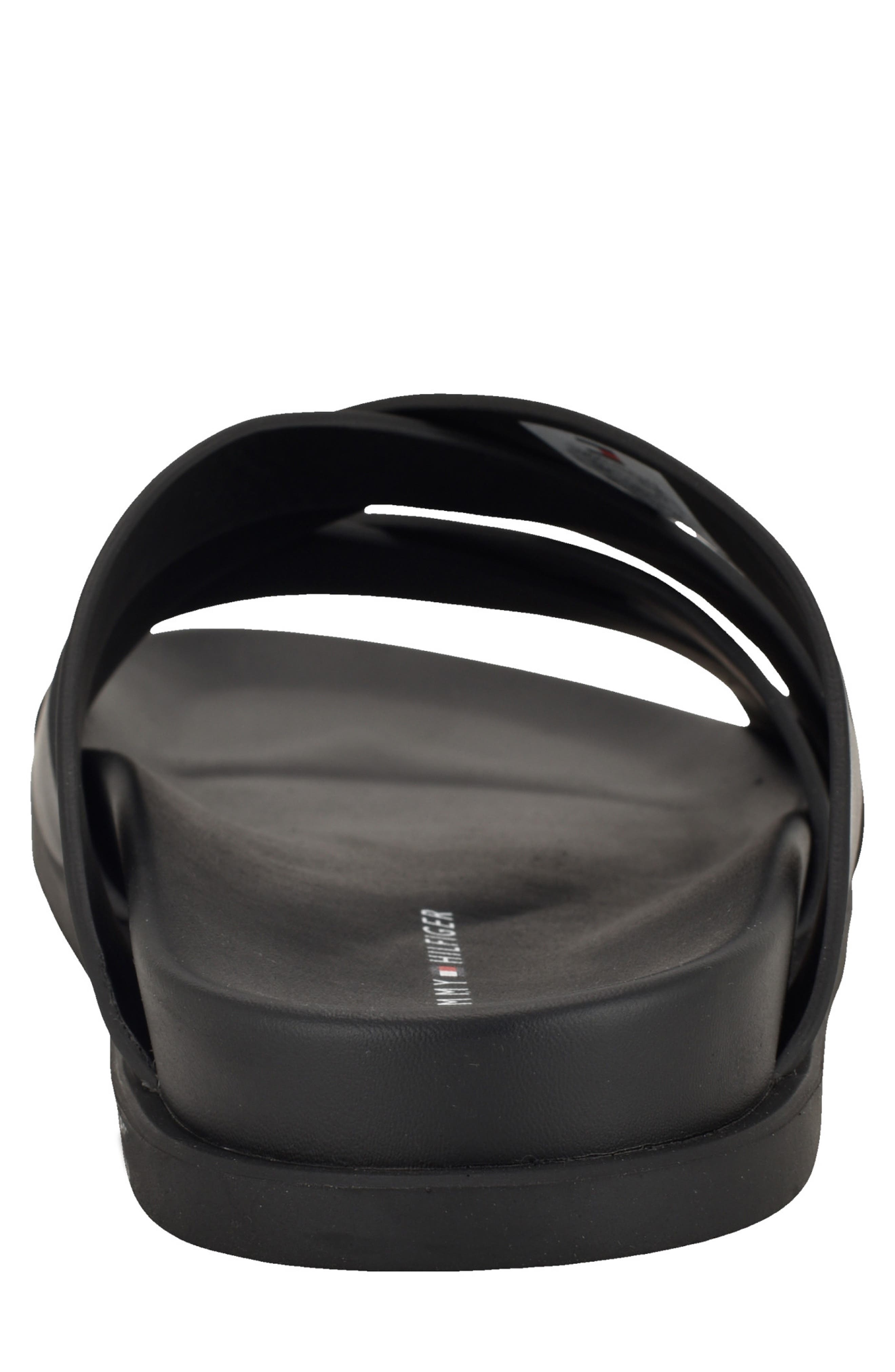 Tommy Hilfiger Bivin Crossover Slide Sandal, Alternate, color, Black